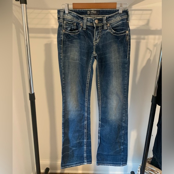 Silver Bootcut Jeans - Picture 1 of 4